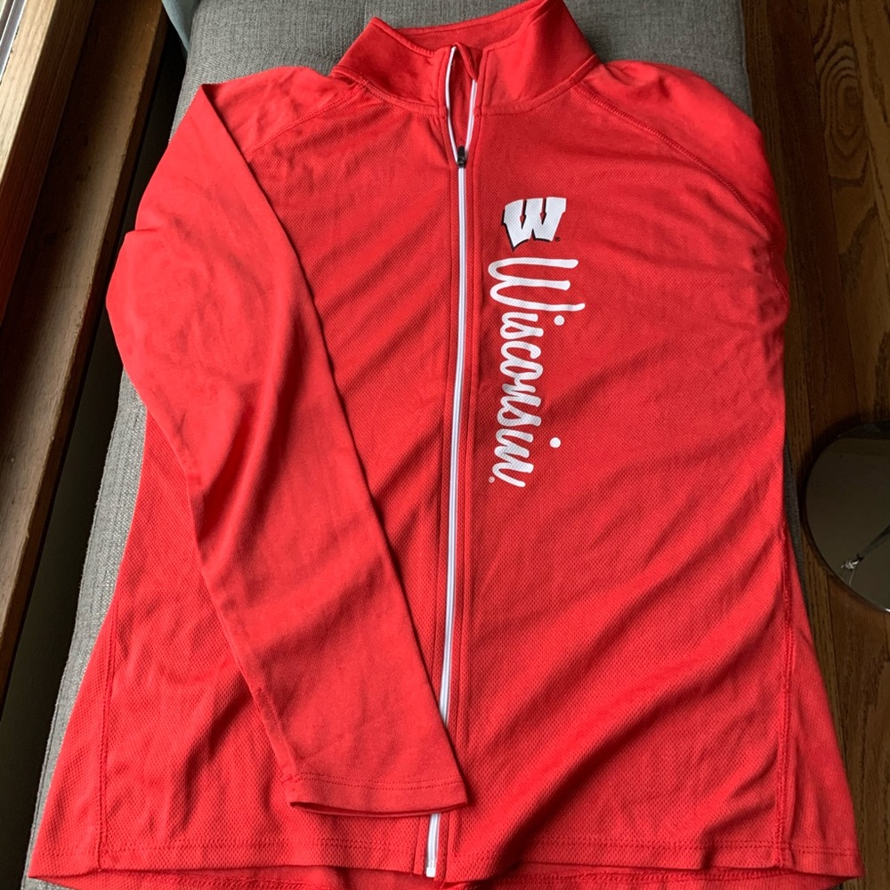Badger full zip long sleeve shirt